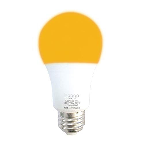 hooga Sleep Light Bulb, Amber Light Bulbs for Sleep Therapy, Blue Light Blocking, 1600K Dim Light Bulbs 45W Equivalent, Mood Soothing Light, E26 A19 Warm Light Bulbs for Bedroom, Nursery, 1 Pack. - Image 4
