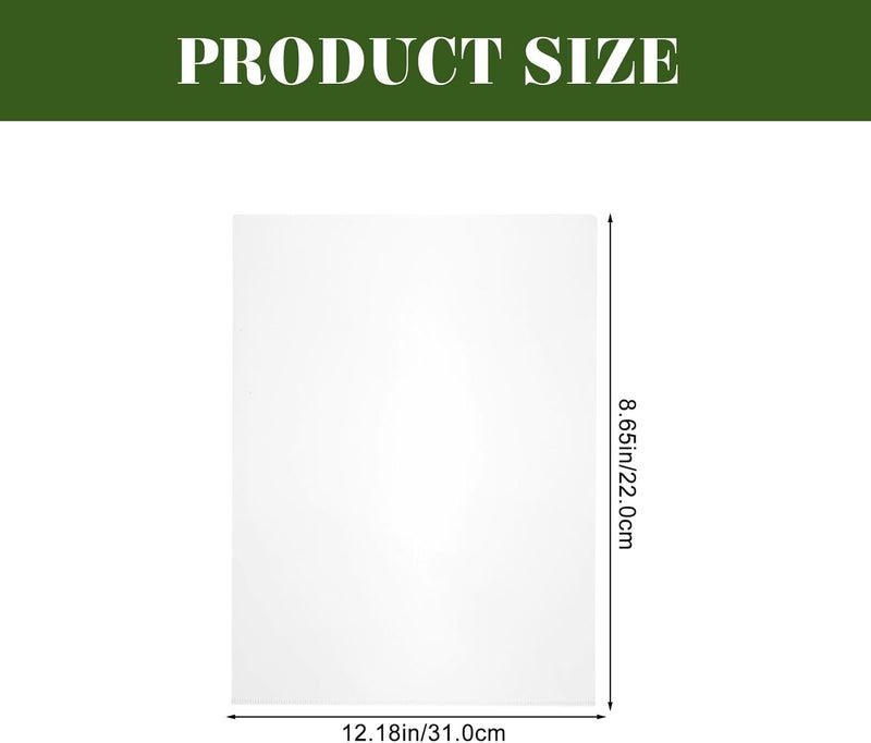 ABOOFAN 24pcs A4 Document Sleeves Plastic File Folders Portable Paper Protectors Office Use File Holders for Document and Study Paper Protection - Image 2