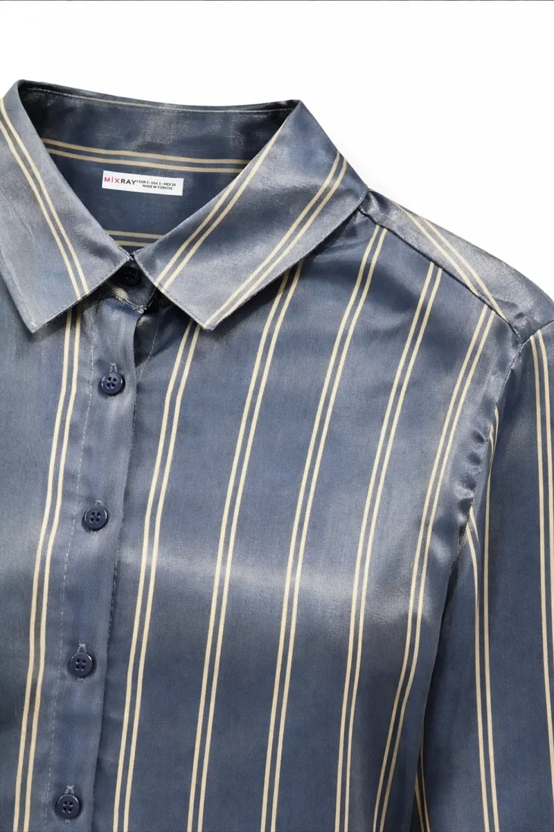 ميكسراي MIXRAY Women's Striped Shirt