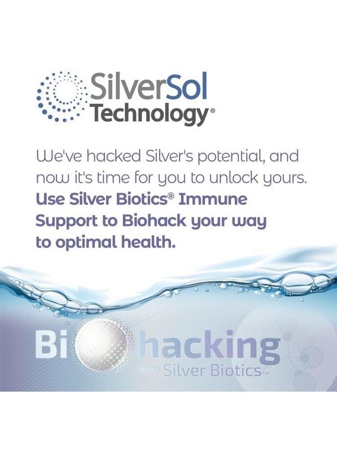American Biotech Labs Silver Biotics Colloidal Nano SilverSol Ag₄O₄ 10 PPM Immune Support | Bio-Hacking Immune Building Natural Support | 32 Fl Oz (Pack of 2)  - Image 2