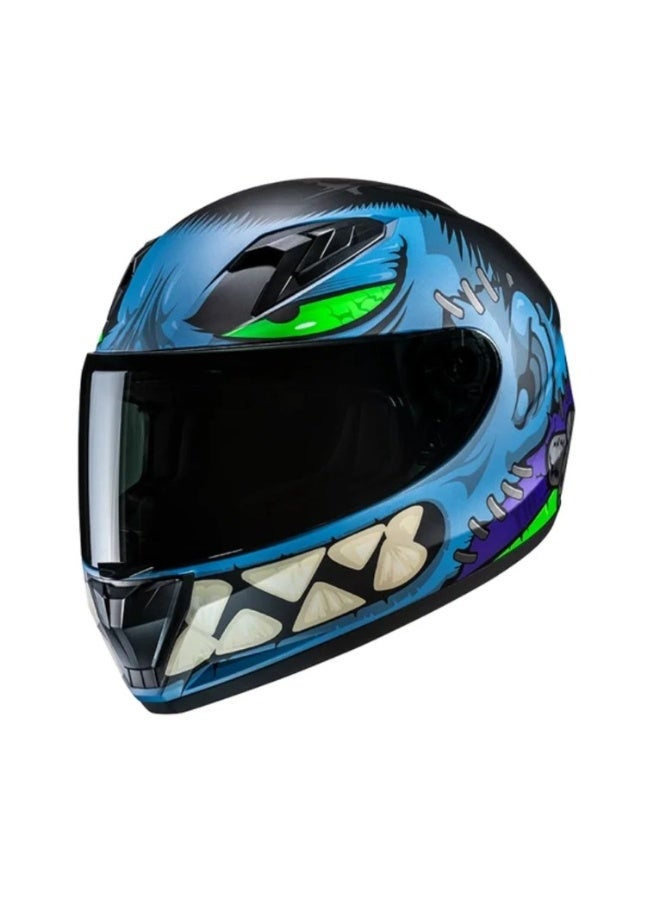 HJC Y10 Frank Youth Full Face Helmet BL/BK/GRN HELMET