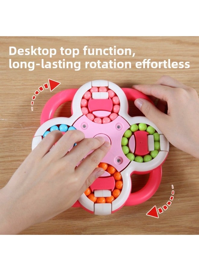 Children's Magic Bean Rubik's Cube Fingertip Toy Flip Magic Wheel Ball Maze Puzzle Decompression Top Eight-sided Rotation-Color:Eight-sided Magic Beans 【pink】 - Image 5