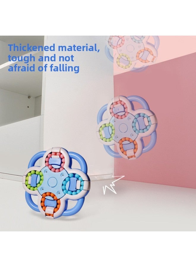 Children's Magic Bean Rubik's Cube Fingertip Toy Flip Magic Wheel Ball Maze Puzzle Decompression Top Eight-sided Rotation-Color:Eight-sided Magic Beans 【pink】 - Image 4