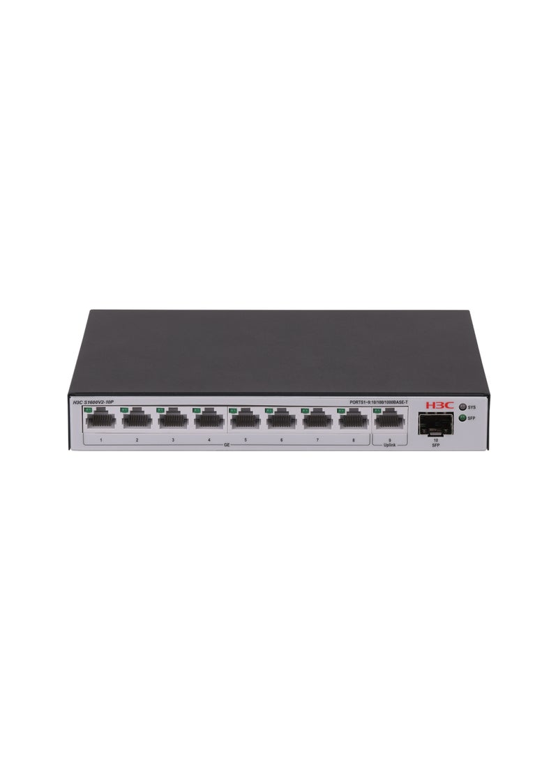 S1600V2-10P-HPWR 8-Port Gigabit Smart PoE Switch | 125W PoE Budget for IP Cameras & APs