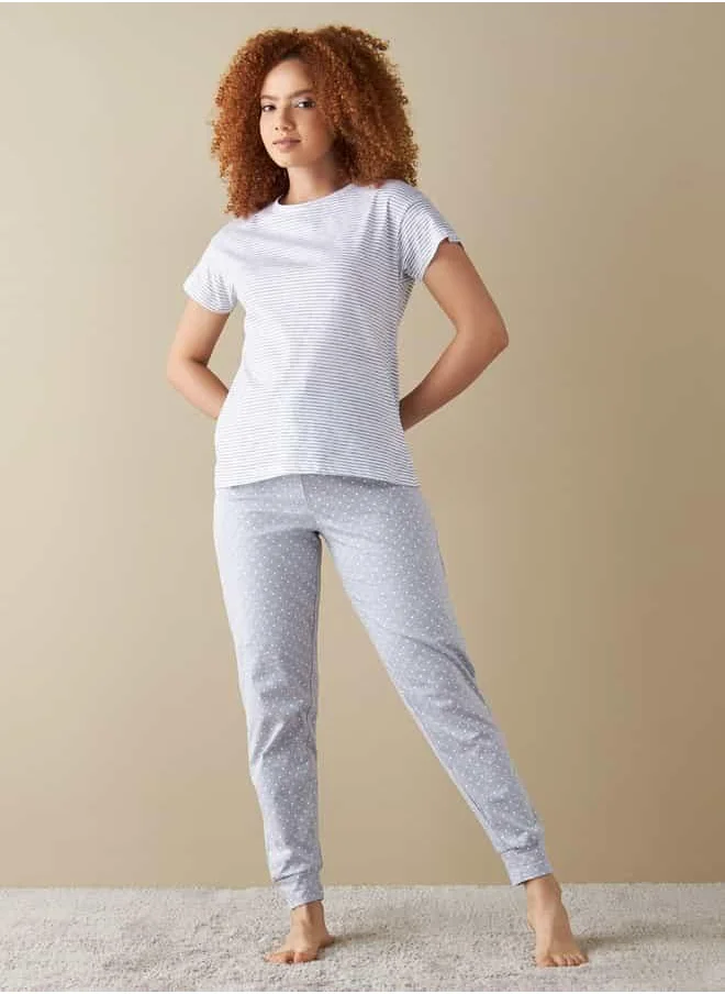 FAV All-Over Print T-shirt and Pyjama Set