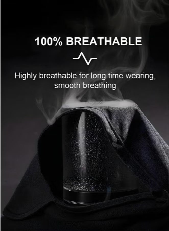 2 Pairs Uv Protection Cooling Arm Sleeves Face Mask Set-Sun Protective Face Mask Long Sleeves For Men Women, For Running, Golf, Basketball, Cycling, Covering Tattoos. - Image 4