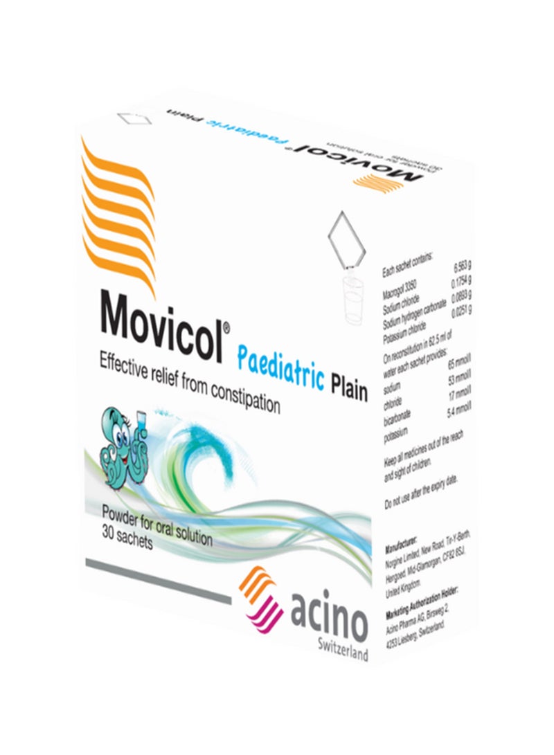 MOVICOL أكياس مسحوق عادي للأطفال 30 حبة