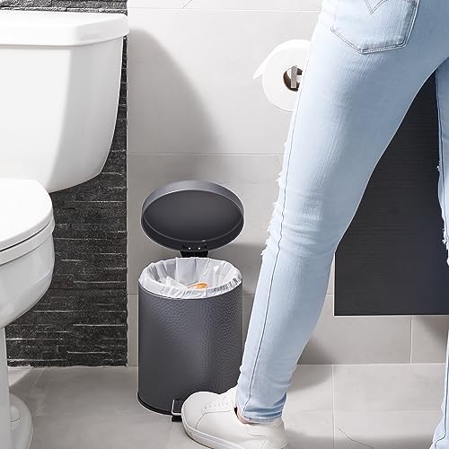 Plasticplace Trash Bags | Compatible with Simplehuman (x) Code C | (100 Count)│White Drawstring Garbage Liners 2.6-3.2 Gallon / 10-12 Liter │ 14.75" x 20" - Image 4