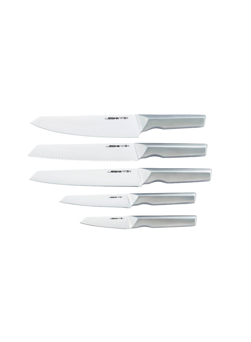 Arshia طقم سكاكين مكون من 7 قطع مع حامل خشبي - Image 2
