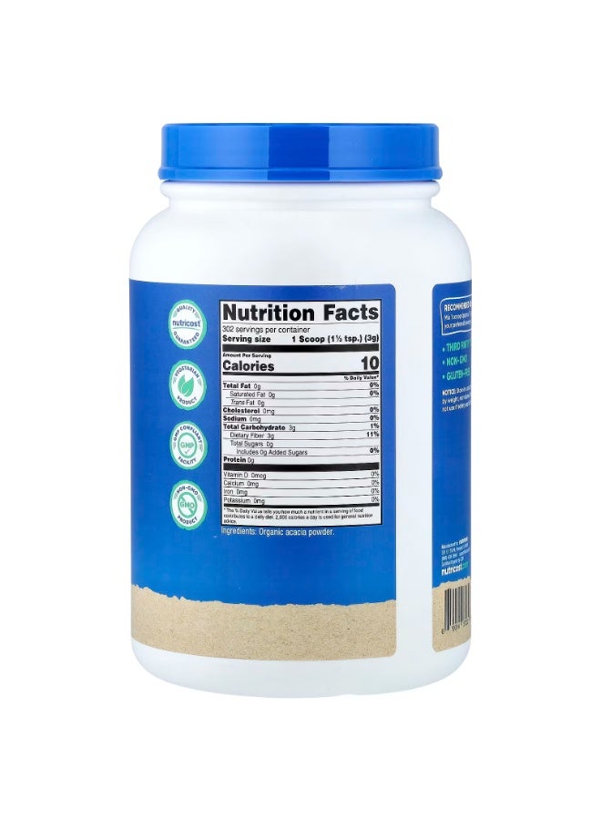 Nutricost, Organic Acacia Fiber Powder, Unflavored, 32.4 oz (907 g) - Image 2
