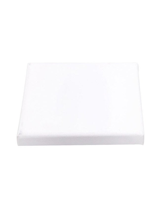 5-Piece Blank Square Artist Canvas Wooden Board Frame White
