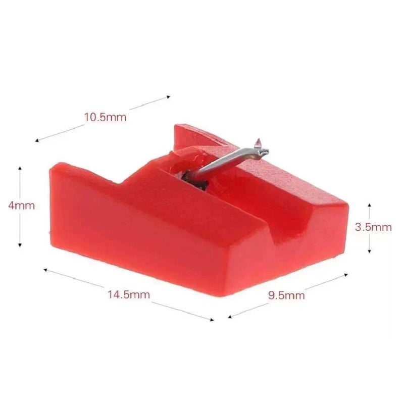 Ywhomal Turntable Needle Record Player Stylus Replacement for ION ICT04RS - IONTTUSB10, ITTCD10, LPDock, LP2CD, LP2Flash, IProfile and Profile Flash (Pack of 2) Red - Image 2
