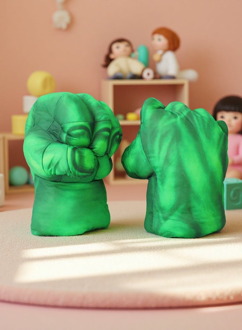 EASY FUTURE Shock Absorbing Plush Fist Gloves 2 Pack Elastic Rebound Play Hand Props Interactive Family Game Accessories Cosplay Supplies for Indoor Daily Play and Themed Party Events NO.3013 - Image 4