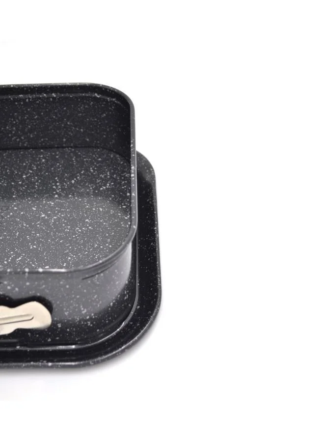Prestige Granite 9" Square Springform Pan | Rectangular Roaster Pan Carbon Steel, Oven Safe | Premium Non-Stick Coating pan