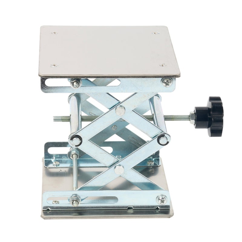 YaeTek 6 x 6" Lab Scissor Jack - Heavy Duty Laboratory Scissor Jack - Stainless Steel Platform Lab Stand Table Scissor Lift Laboratory Jack (6 Inch by 6 Inch) - Image 2