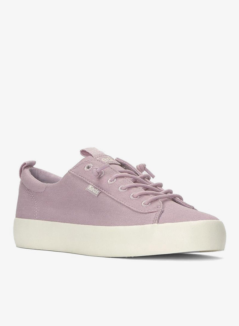 Keds Women's Kickback Canvas Slip On Casual Sneaker Purple - Image 3