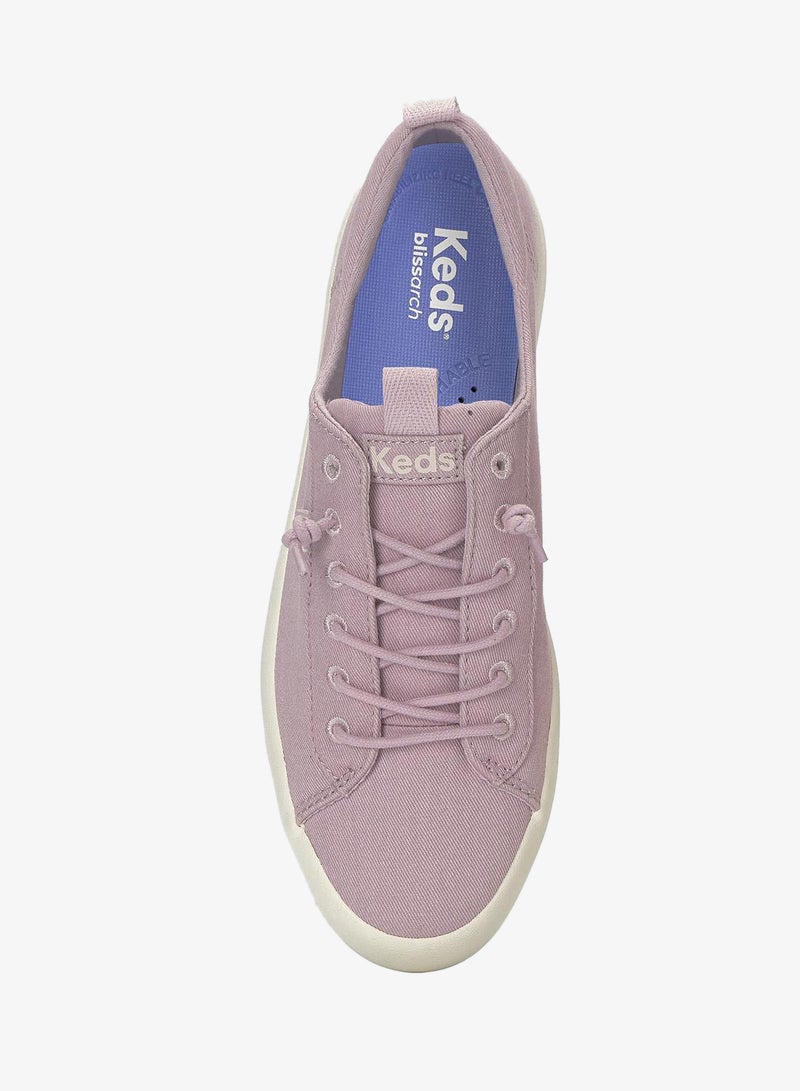 Keds Women's Kickback Canvas Slip On Casual Sneaker Purple - Image 5