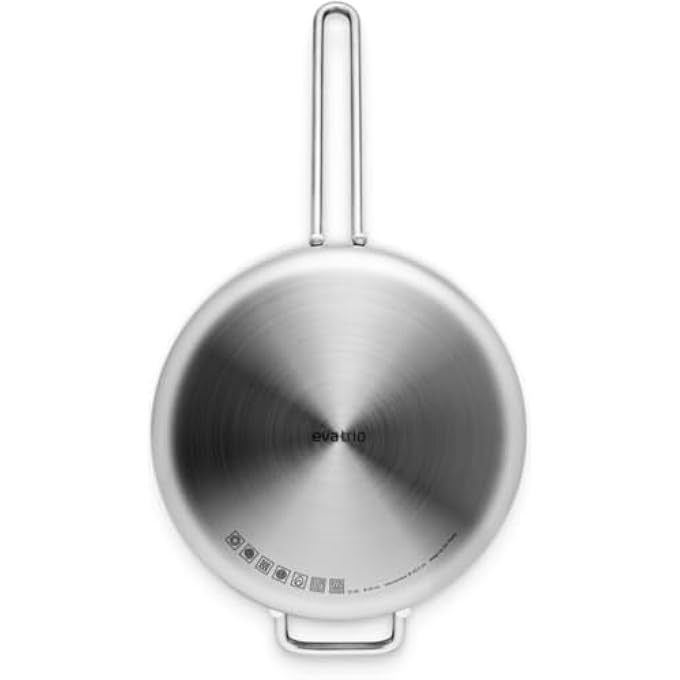 BS Eva Solo 11 L Stainless Steel Saucepan  Ceramic SlipLet NonStick Coating Durable Even Heat Distribution Dishwasher Safe Induction Compatible Saute Pan 24Cm - Image 4