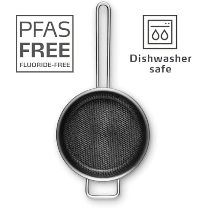 BS Eva Solo 11 L Stainless Steel Saucepan  Ceramic SlipLet NonStick Coating Durable Even Heat Distribution Dishwasher Safe Induction Compatible Saute Pan 24Cm - Image 5