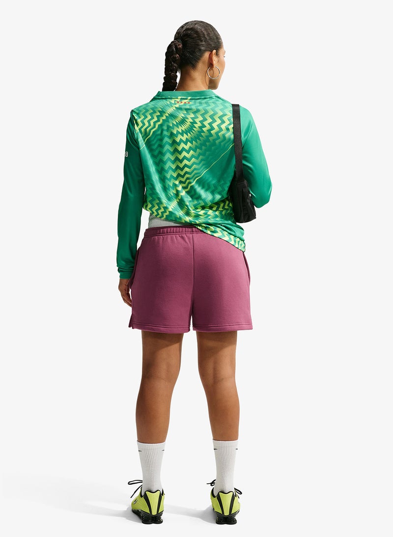 Nike Studio Fleece Mid-Rise Shorts - Image 2