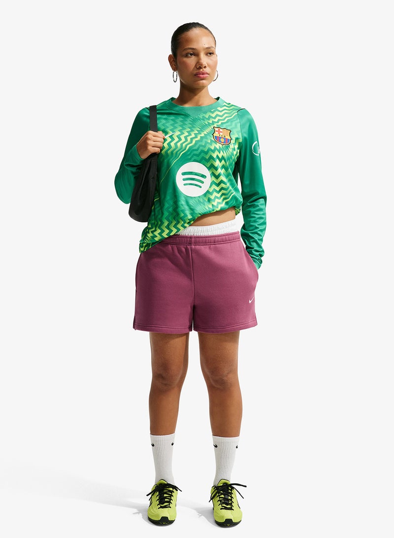 Nike Studio Fleece Mid-Rise Shorts - Image 4