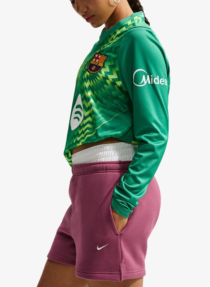 Nike Studio Fleece Mid-Rise Shorts - Image 3