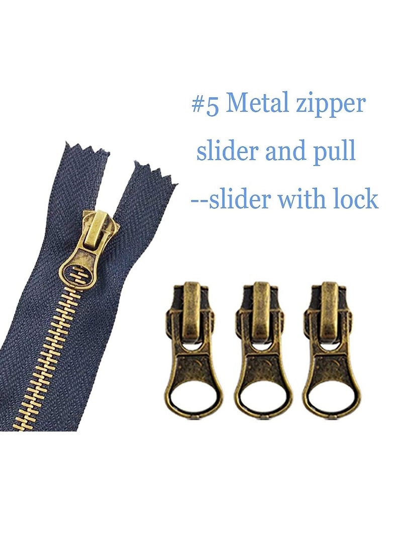 SYOSI - Zipper Pull Replacement Zipper Slider, Zipper Repair Kit, Fix Zipper Repair Kit for Repairing Coats, Jackets, Metal Plastic, and Nylon Coil Zippers 57 Pcs - Image 1
