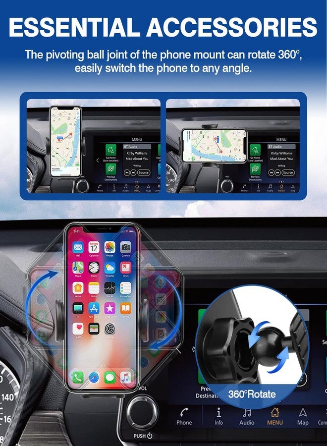 Autorder Car Phone Holder for 2021-2025 Nissan Rogue/2019-2025 Altima/2020-2025 Sentra Accessories Phone Mount 8-Inch Screen Cell Phone Automobile Cradles Hands-Free 360 Degree Rotation - Image 4