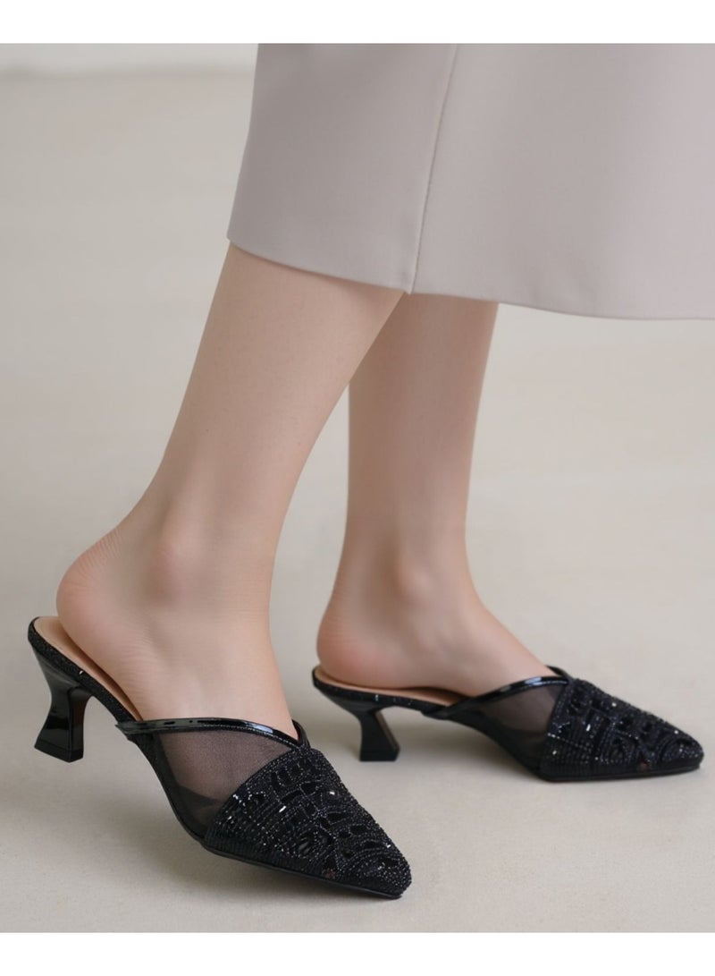 SD.Felano SD Felano Women's Slide Heels - Stylish Comfortable Slide-On High Heels for Women, Cushioned Platform Heels for Parties, Weddings, and Evening Events, Elegant & Easy to Wear - Image 2