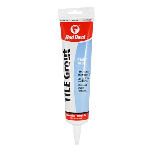 Red Devil Inc. Premixed Tile Grout 5.5 oz. Tube White - Image 1