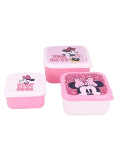 Disney Disney Lunch Box Nesting 3Pcs Set Minnie Stay Cool  - Image 5