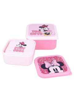 Disney Disney Lunch Box Nesting 3Pcs Set Minnie Stay Cool  - Image 4