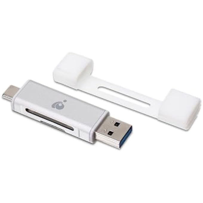 IOGEAR USB-C 2-IN-1 SD CARD READER - W/USB TYPE A - SDXC - SDHC - SD - MMC - RS-MMC - MICRO SDXC - MICRO SD - MICRO SDHC CARD - UHS-I CARDS - GFR3C12 - Image 2