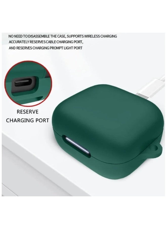 NIBEMINENT - Silicone Case for Anker Soundcore R50i NC Earphone case, Anti Drop and dustproof Earbuds case Cover With Hook（Black） - Image 1