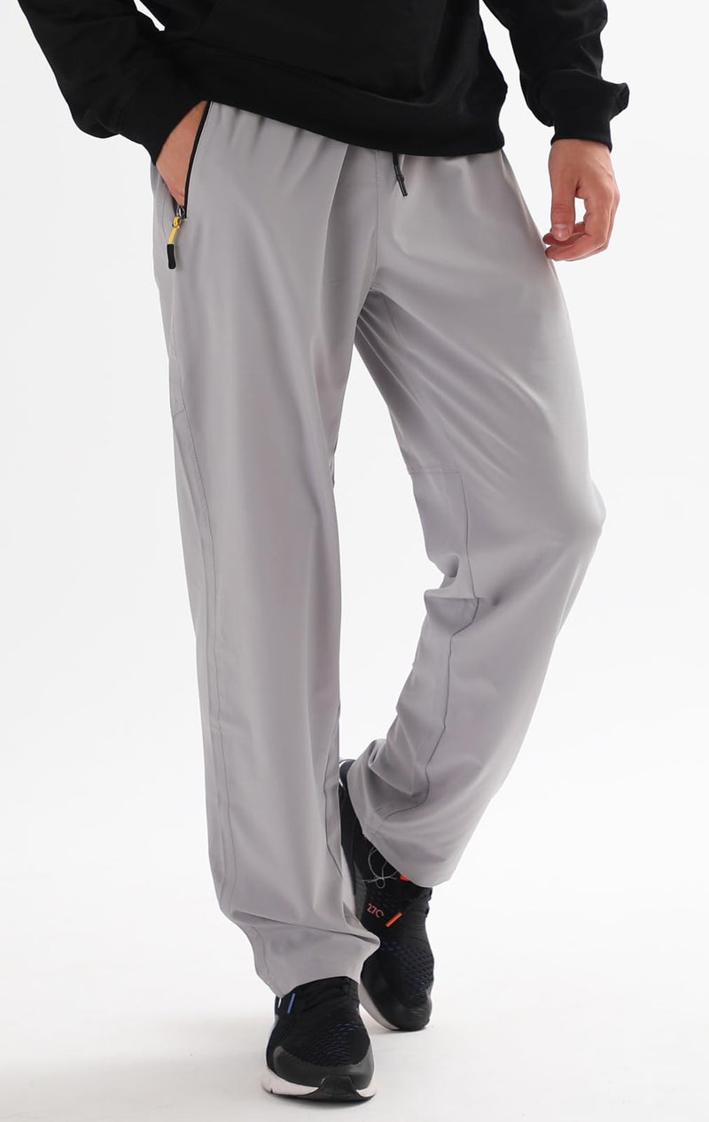 AIRIKE Men's Elastic Waist Hiking Pants Water Resistant Quick-Dry Lightweight Outdoor Sweatpants with Zipper Pockets - Image 2