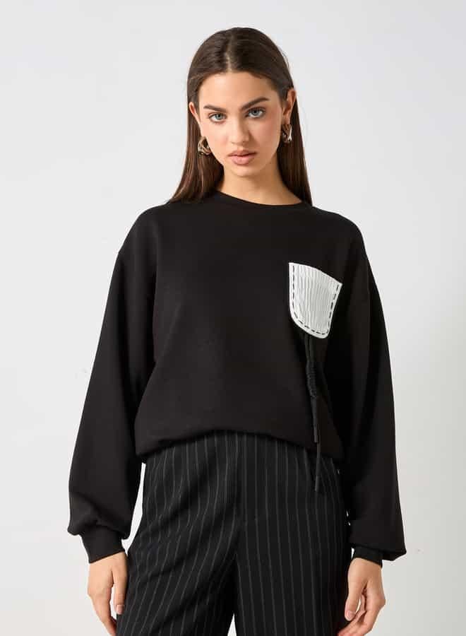 تواكستريمز سويت شيرت بأكمام طويلة وتفاصيل مزخرفة من تو إكستريمز - Image 1