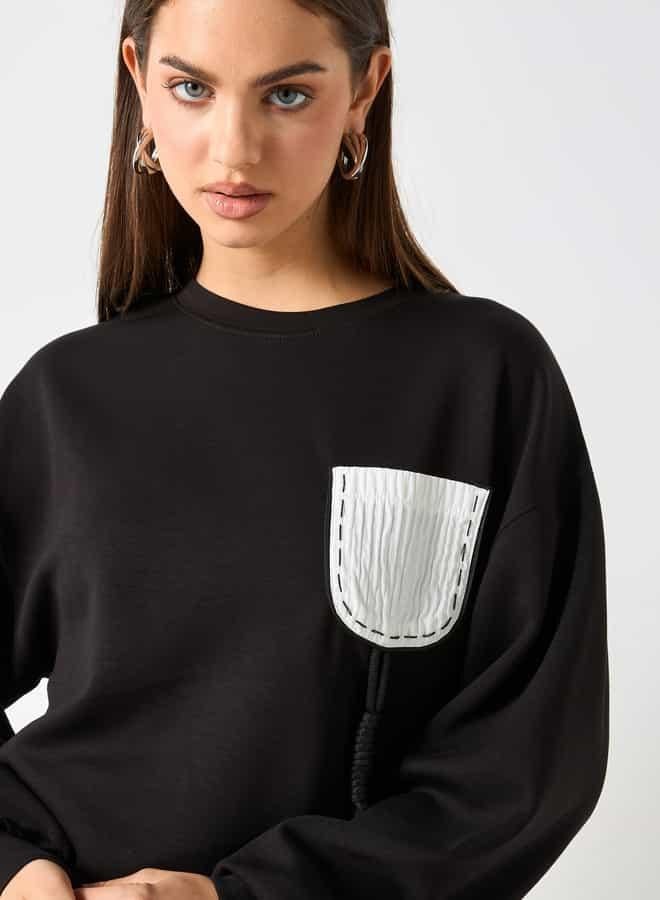 تواكستريمز سويت شيرت بأكمام طويلة وتفاصيل مزخرفة من تو إكستريمز - Image 4