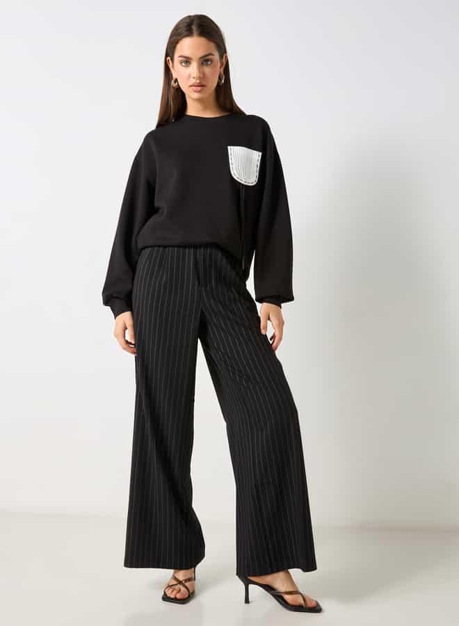 تواكستريمز سويت شيرت بأكمام طويلة وتفاصيل مزخرفة من تو إكستريمز - Image 2