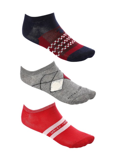 White Rabbit Middle Lines Ankle Socks