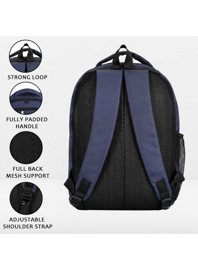 فرانتك حقيبة ظهر من البوليستر مقاومة للماء للرجال/النساء للسفر والأعمال والمدرسة الجامعية مع سحاب ناعم وحقيبة خفيفة الوزن كاجوال Bp_009_Blue - Image 2