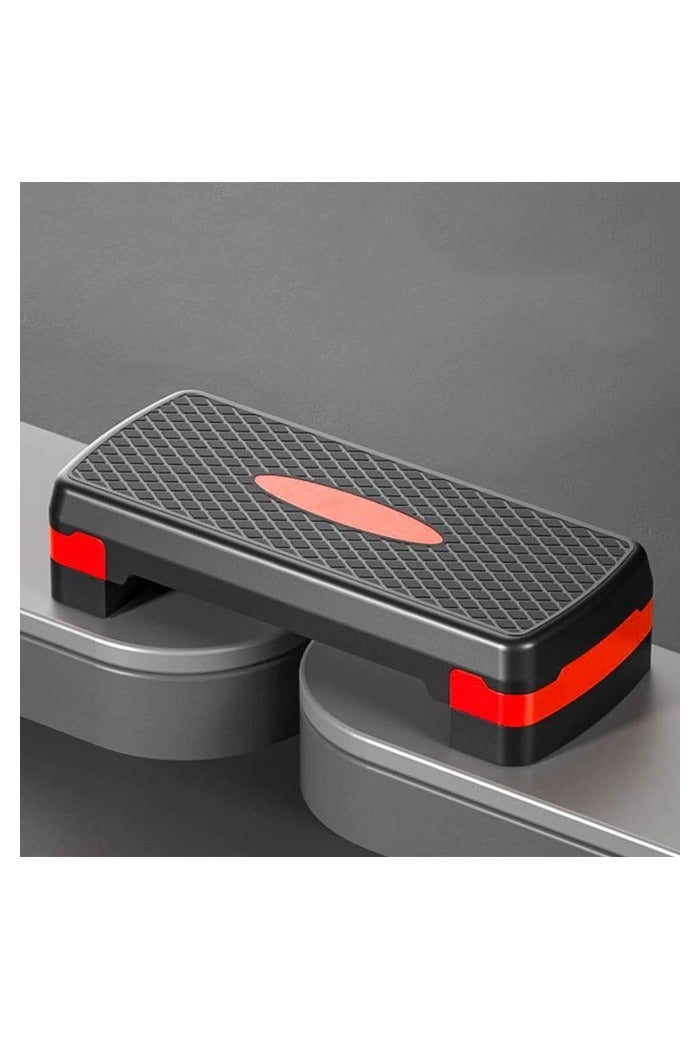 Generic Fitness Step Board, Adjustable Aerobic Exercise Step Board for Home Use, Rhythmic Yoga Personal Training Step Board, Fitness Equipment, Stackable Fitness Step Board, Yoga Step Board, Balance Step Board, Home Fitness Equipment, Yoga Accessories ,Black Red  - Image 2