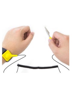 Alissa Anti Static Wrist Strap 5 Pack Yellow Adjustable ESD Wrist Band Fits Your Wrist Comfortably Grounding Bracelet to Protect Your PC Computer or Electronics from Static Electricity  - Image 5