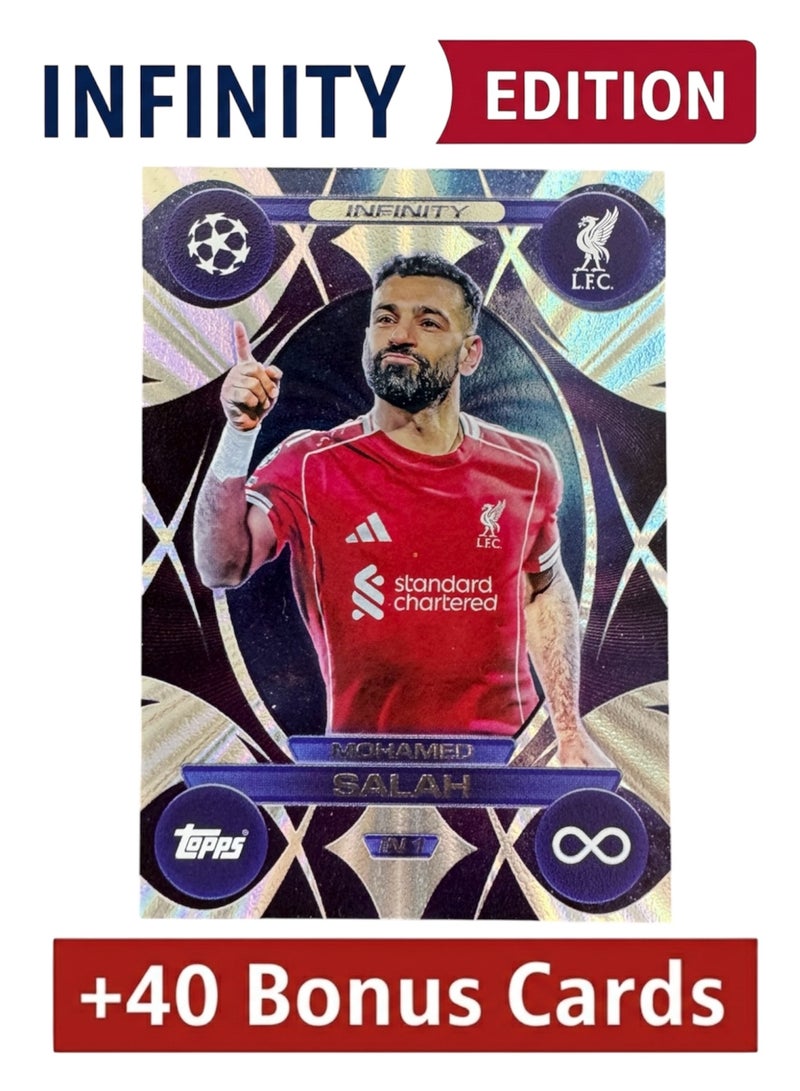 Topps Match Attax 25/26 - Infinity Salah + 40 Bonus Cards - Image 1