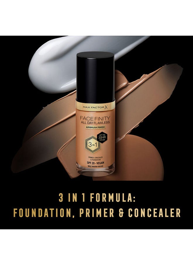 Max Factor - Facefinity All Day Flawless Foundation - W62 Warm Beige - Image 1