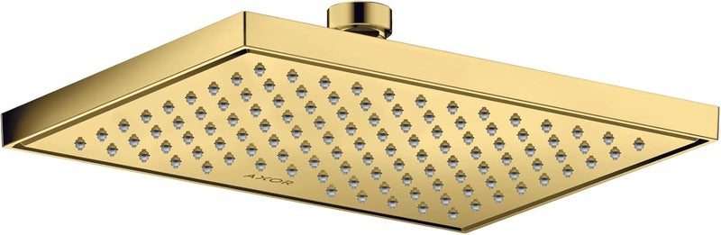 AXOR AXOR ShowerSolutions 10inch Showerhead 1Spray Rain in Polished Gold Optic 35370991 