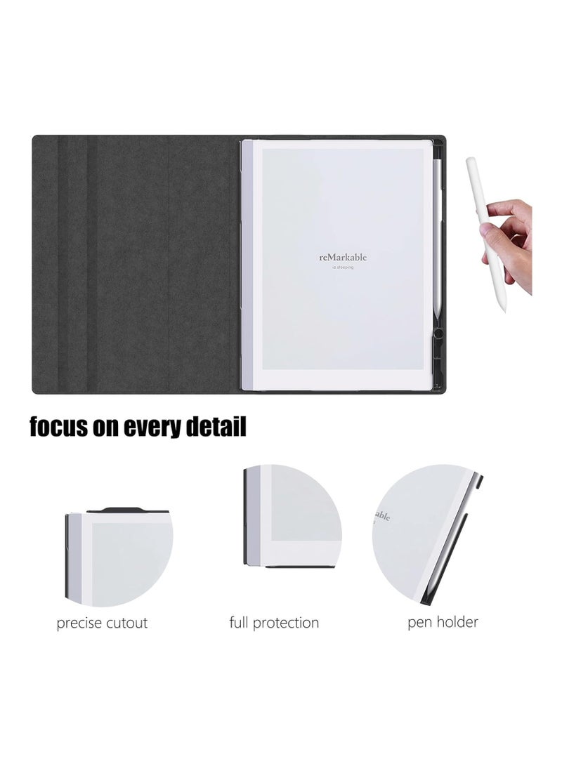 general Case Compatible with Remarkable Paper Pro 11.8 inch 2024 Multi Viewing Adjustable Folding Book Folio Cover with Built-in Pen Holder for Remarkable Paper Pro 11.8 - Image 3