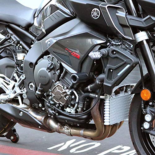 Shogun Motorsports Shogun USA Made Yam MT-10 MT10 SP 2018 2019 2020 2021 2022 2023 2024 2025 FZ10 FZ 10 2017 Black No Cut Frame Sliders Fits ABS & NON ABS Models - 750-6819 - Image 1