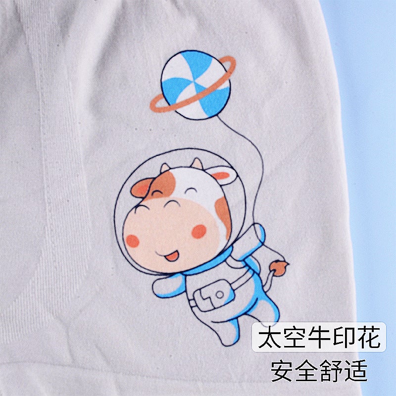 Single Pack Seamless Combed Cotton Boys' Underwear Pure Modal Cotton Medium And Large Children'S Boxer Briefs For Boys - Image 4