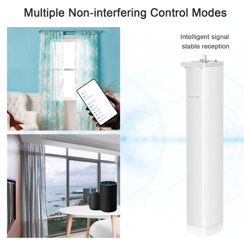 Tuya ZigBee Intelligent Curtain Blind Switch Electric Motorized Curtain Roller Shutter Control Switch Remote Controls Curtain Motor Compatible with Google Assistant - Image 5