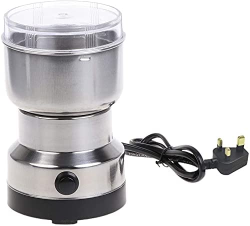 MBUYS MALL MBUYS MALL Mini Electric Stainless Steel Smash Machine Multi Function Small Food Grinder Portable Coffee Bean Seasonings Spices Mill Automatic Grinding Tool Appliance Home and Office  - Image 3